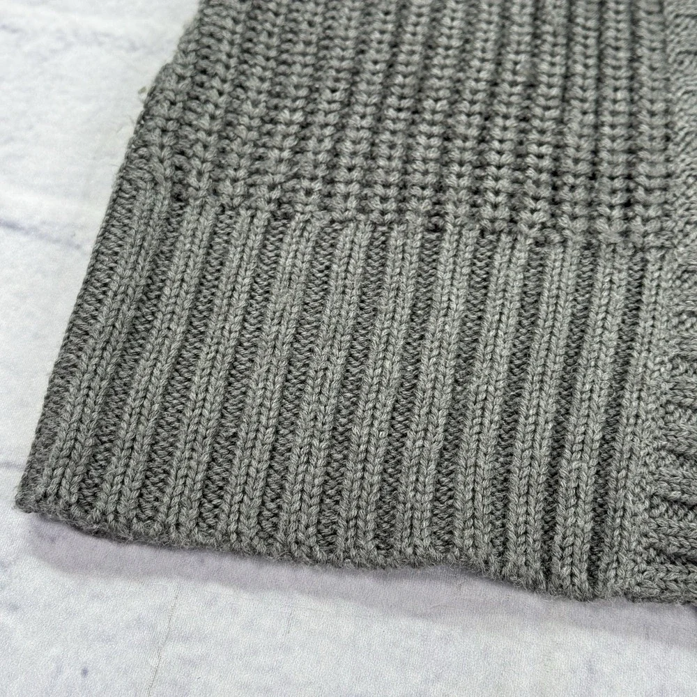 Soft‎ Surroundings City Sweater Tunic Size PXS Wool Blend Double Breasted Gray